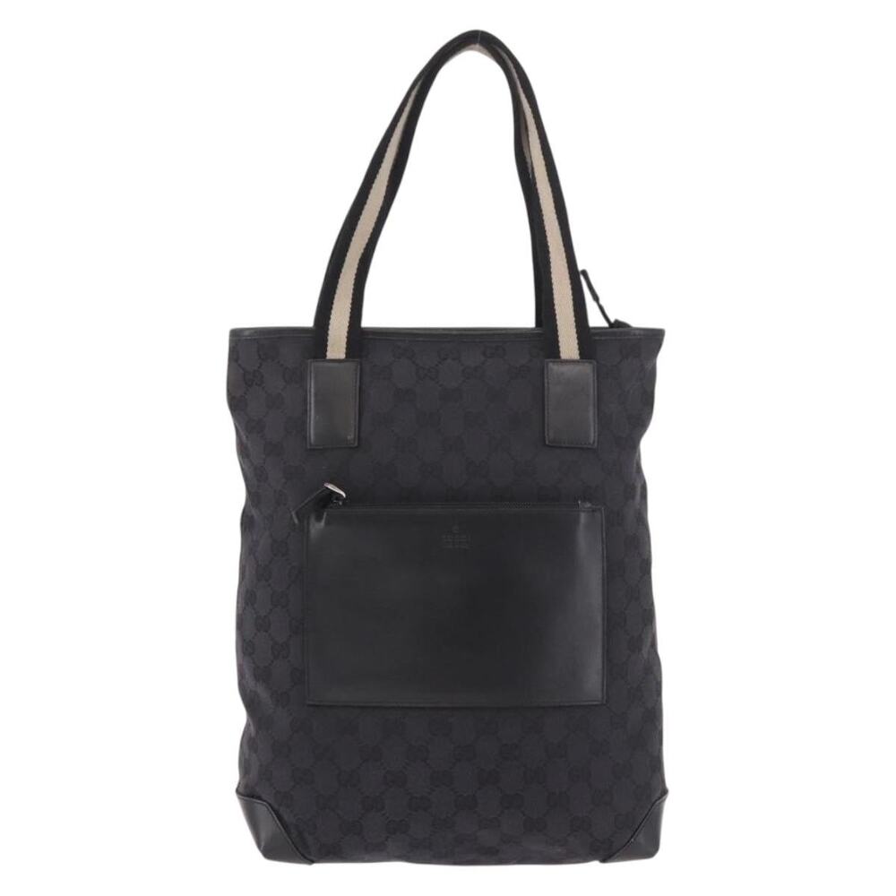Gucci GG Canvas Web Tote Black